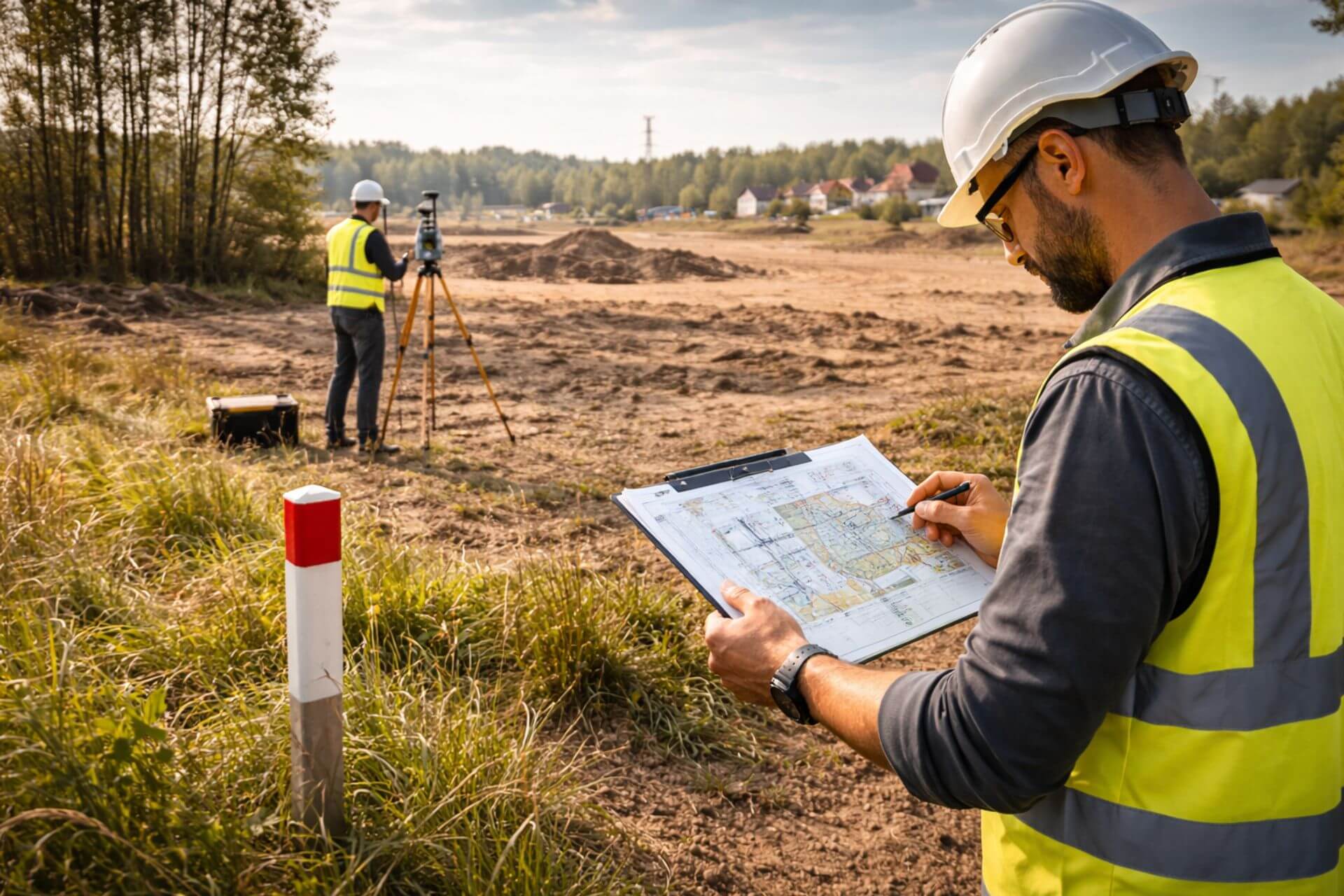 Wyznaczanie granic działki i postępowanie podziałowe prowadzone przez geodetę APCOM DEVELOPMENT
