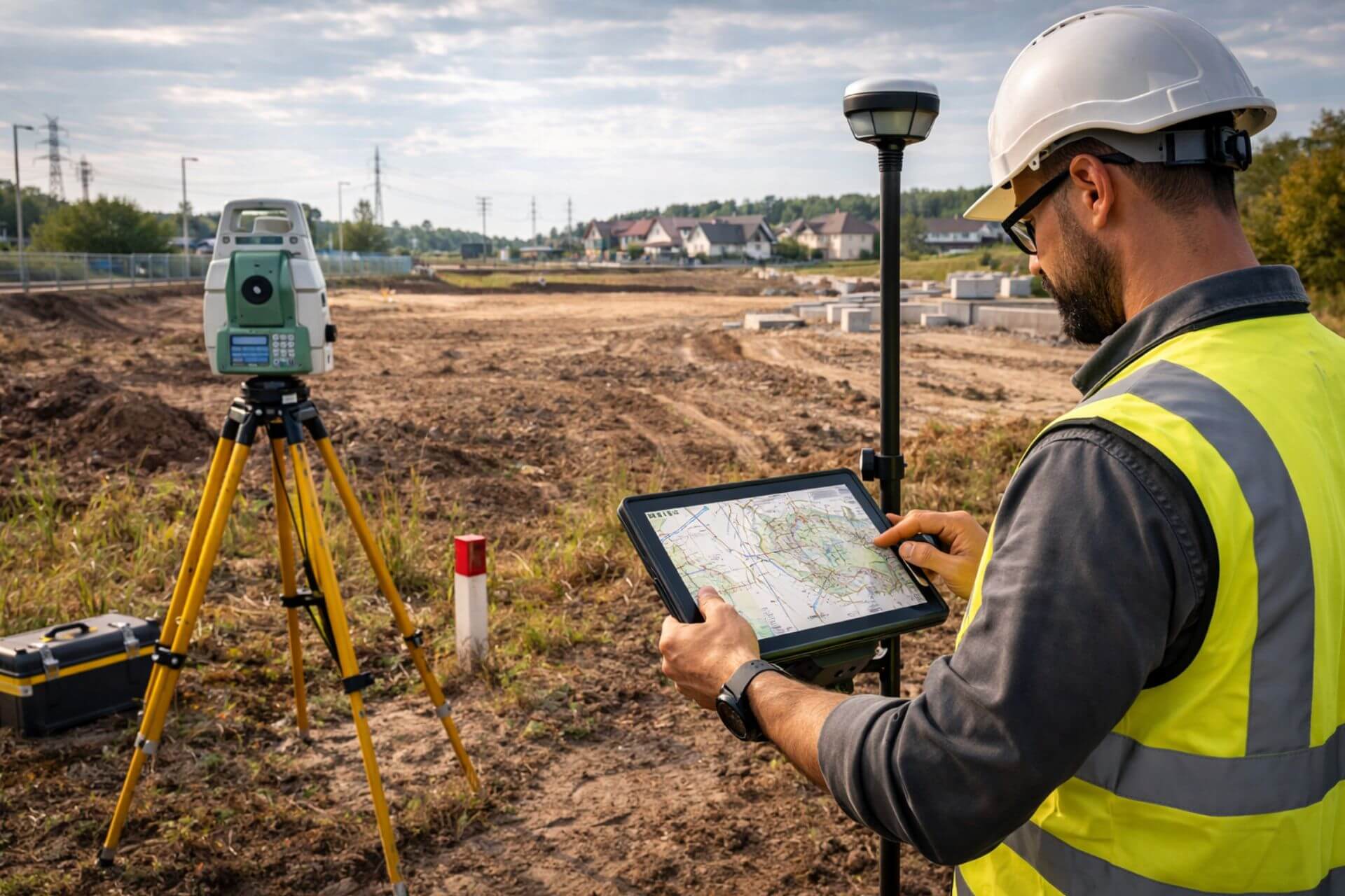 Tworzenie mapy do celów projektowych przez geodetę z wykorzystaniem danych terenowych APCOM DEVELOPMENT